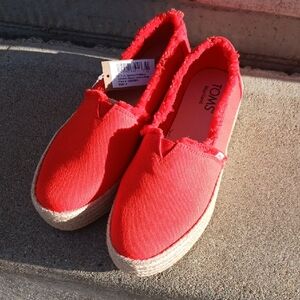 Toms Valencia Platform, Size 8, NWT